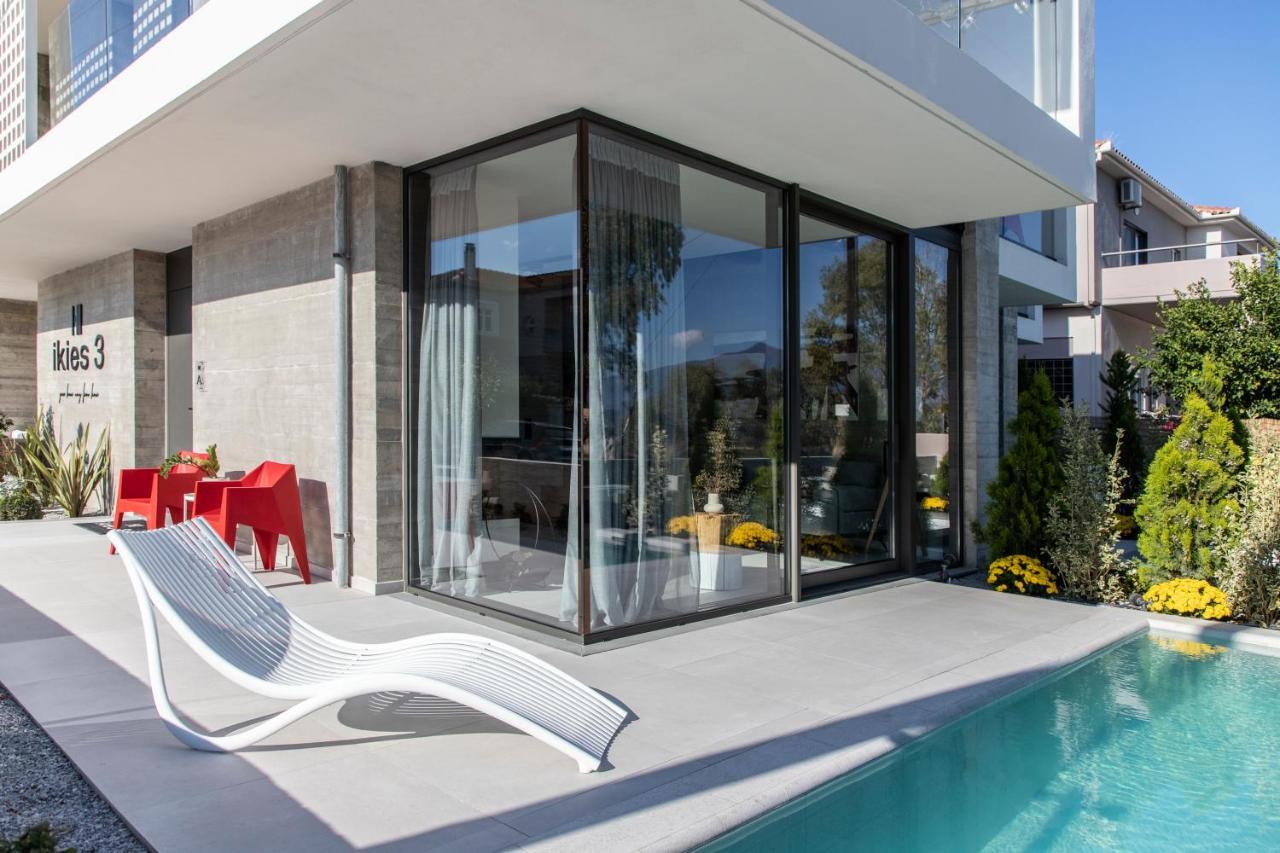 Ikies 3 Modern Eco-Friendly Private Seaview Signature Villas With A Pool Volos Exterior foto