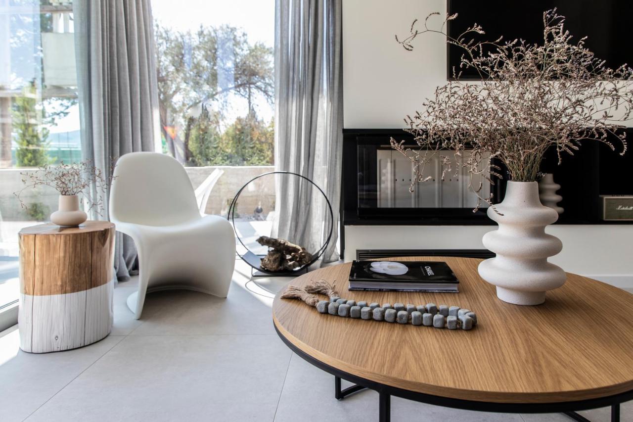 Ikies 3 Modern Eco-Friendly Private Seaview Signature Villas With A Pool Volos Exterior foto
