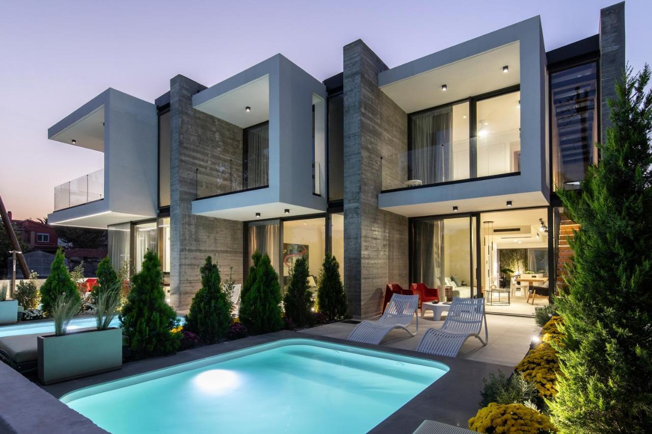 Ikies 3 Modern Eco-Friendly Private Seaview Signature Villas With A Pool Volos Exterior foto