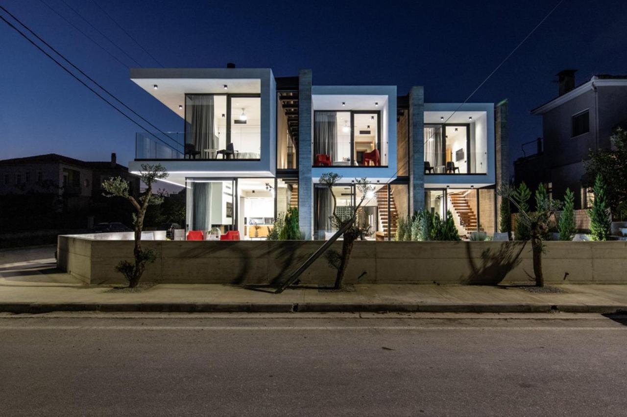 Ikies 3 Modern Eco-Friendly Private Seaview Signature Villas With A Pool Volos Exterior foto